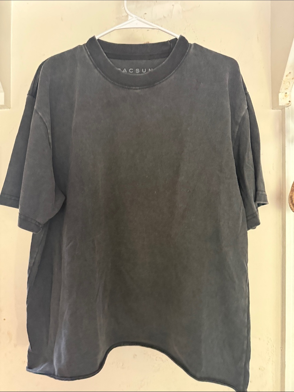 PAC Sun Men's Washed Black Crewneck T-Shirt M